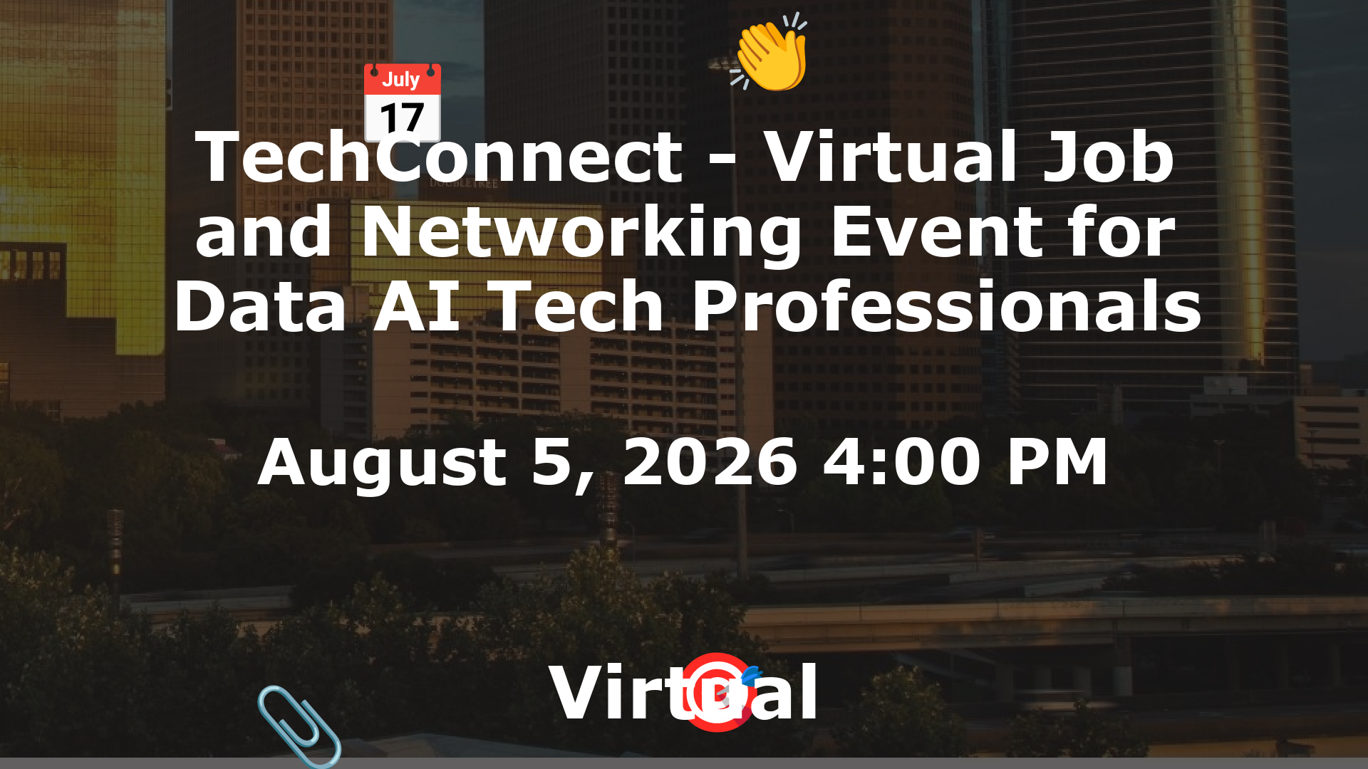TechConnect - Virtual Job and Networking Event for Data AI Tech Professionals event image